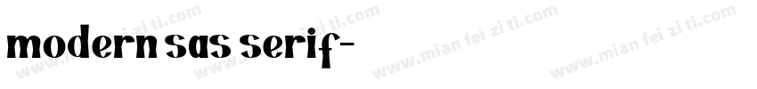 modern sas serif字体转换